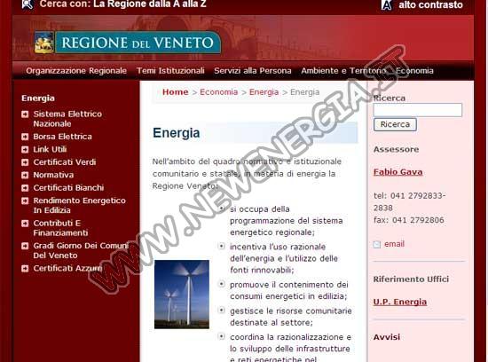 Energia Regione Veneto